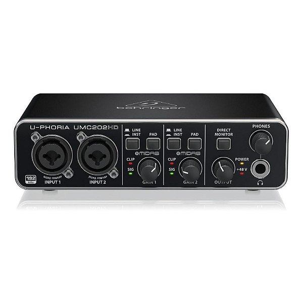 Interface De Áudio Behringer U-Phoria UMC 202HD - BEHRINGER