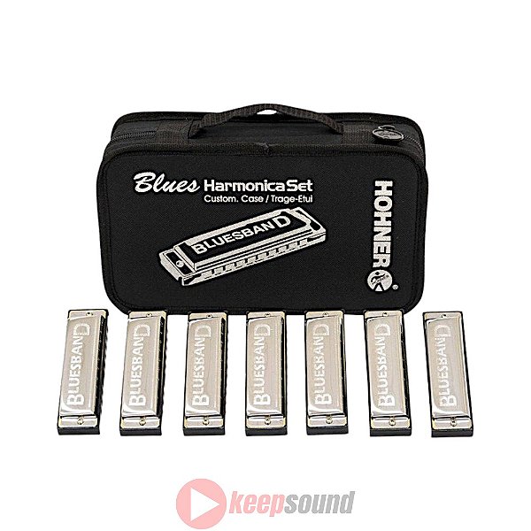 Kit de 7 Gaitas Diatônicas BLUES BAND 7 PACK - HOHNER