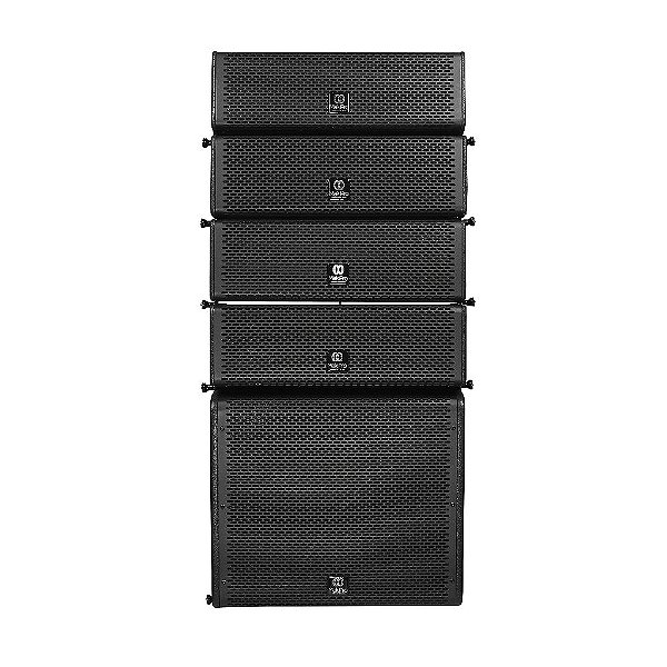 Kit Line Array 1200W 4x células + Subwoofer MK-LA15SWA + MK-LA4.5P - MakPro