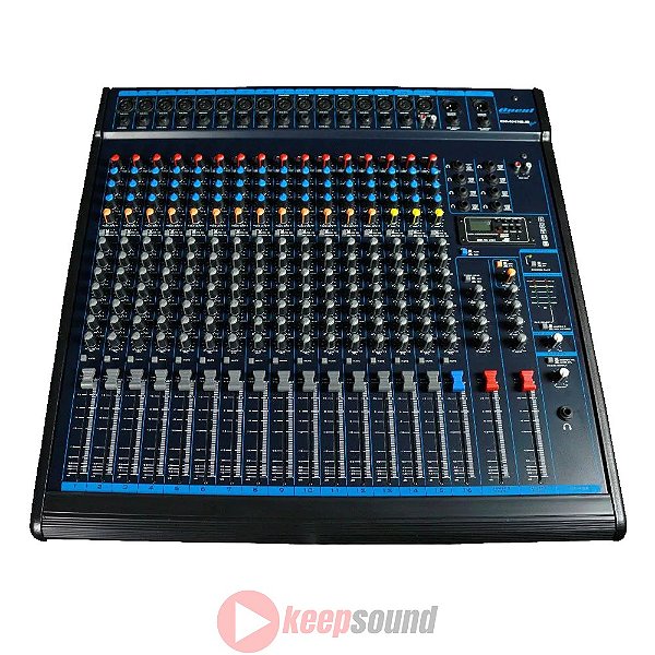 Mesa De Som Analógica 16 Canais OMX 16.8 PLUS - ONEAL