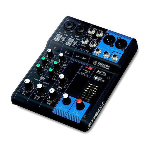 Mesa de Som Analógica 6 Canais MG06 - YAMAHA