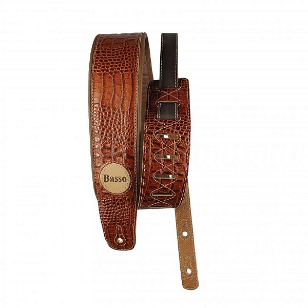 Correia Para Instrumentos VT SL 58 CROCO MARROM - BASSO
