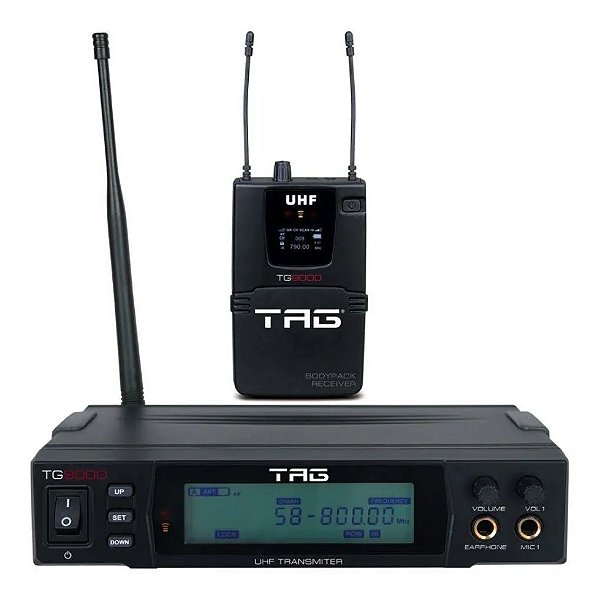 Monitor Pessoal In Ear Sem Fio TG-9000 - TAG BY TAGIMA