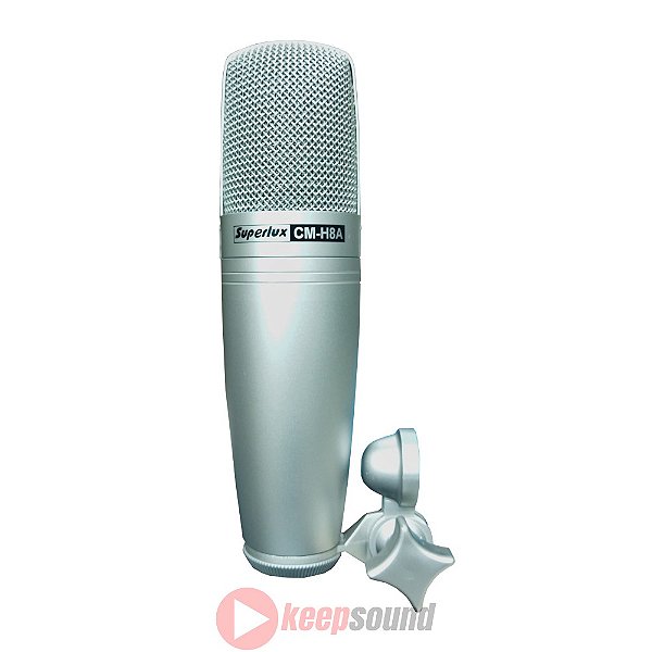 Microfone Profissional Condensador Cardioide CMH8A - SUPERLUX