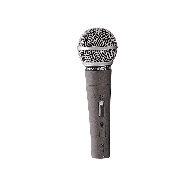 Microfone Dinâmico de Mão com Chave PRO-BR - TSI