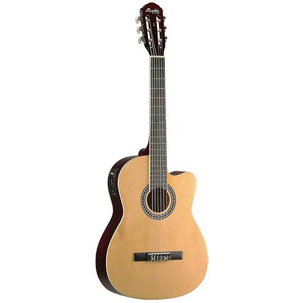 Violão 6 Cordas de Nylon Elétrico Com Cutway MEMPHIS AC-60 NTS - TAGIMA
