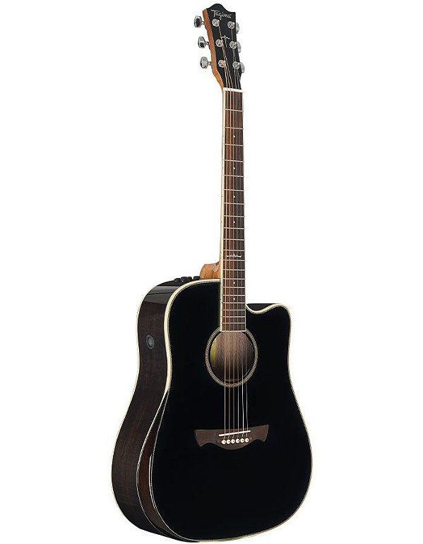 Violão eletrico Dreadnought aço WS-25 EQ BK - TAGIMA