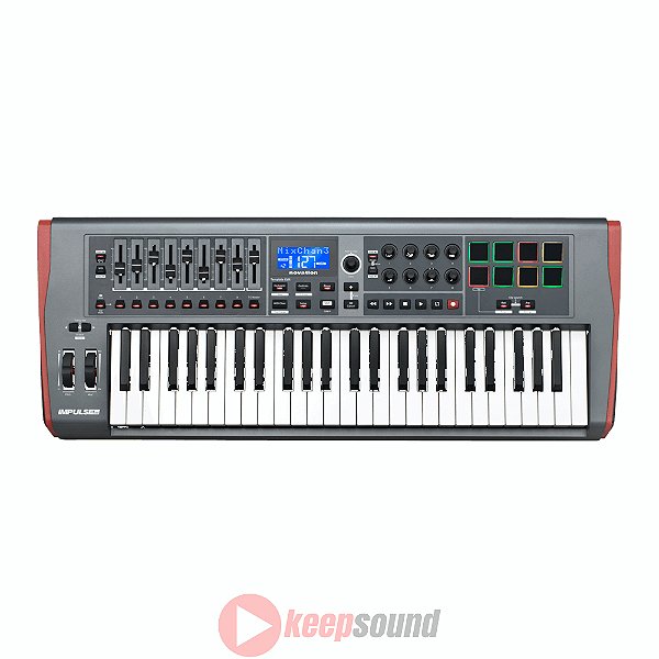 Teclado Controlador MIDI/USB 49 Teclas IMPULSE 49 - NOVATION