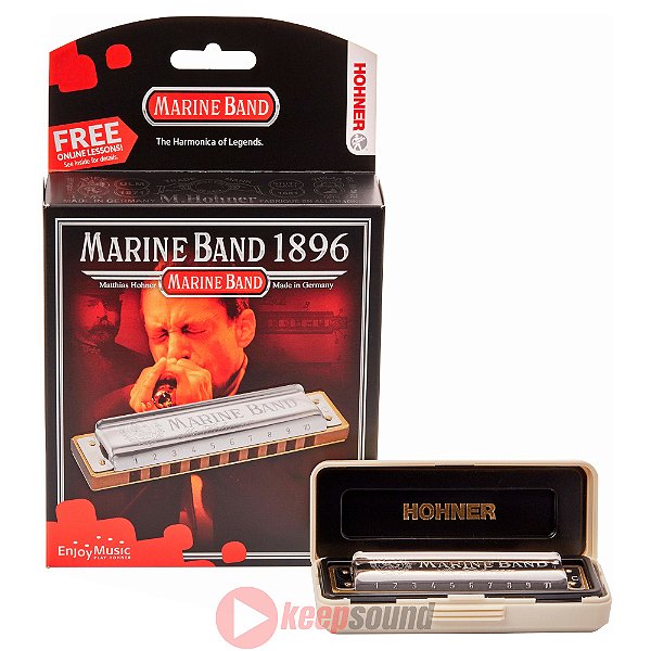 Gaita Diatônica Em Fa(F) MARINE BAND 1896 F - HOHNER