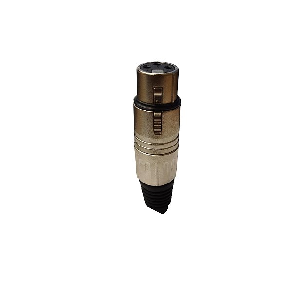 Conector XLR FÊMEA Linha PLG  SAS L3FNN01 - SANTO ANGELO
