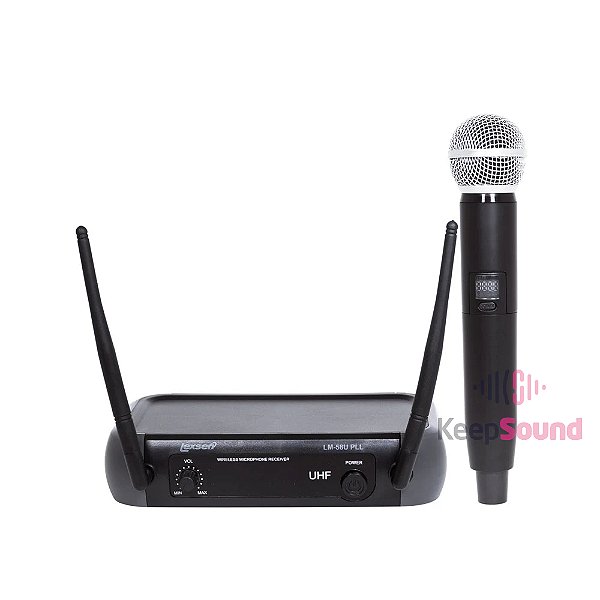 Microfone Profissional de Mão Sem Fio LM-58U PLL - LEXSEN