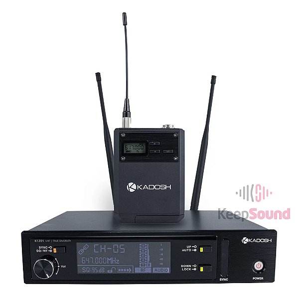 Microfone Profissional Headset Sem Fio K1201H - KADOSH