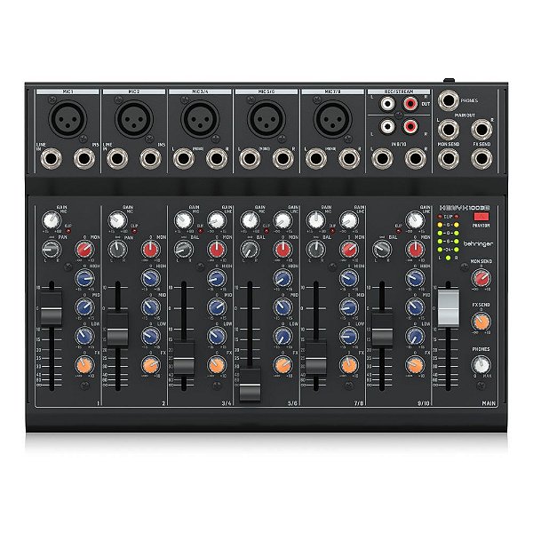 Mesa de Som 10 Canais 110V/Bateria XENYX 1003B - BEHRINGER