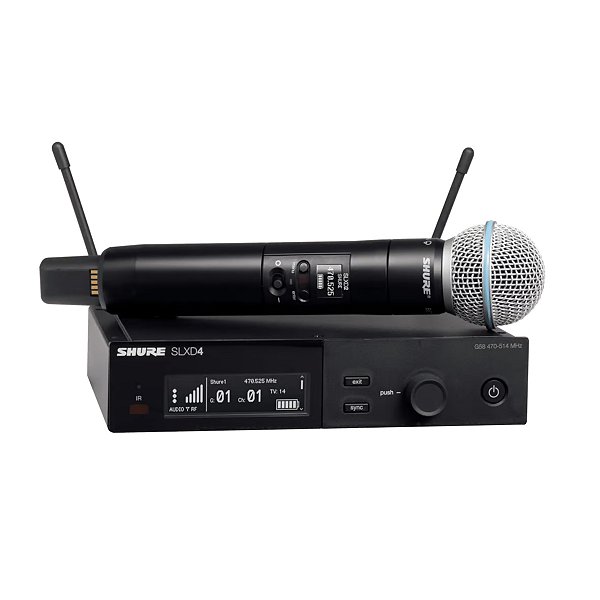 Microfone De Mão Sem Fio Slxd24br/b58-g58 - Shure