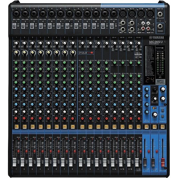 Mesa De Som Analógica Com 20 Canais MG20XU - YAMAHA