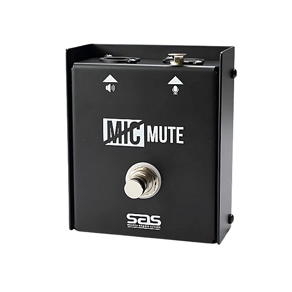 Pedal Mic Mute sem Trava MM1 PRETO Santo Angelo