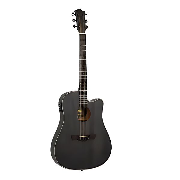 Violão Tagima Tbw-400 Bk Folk Slim Cutaway Eq Aço