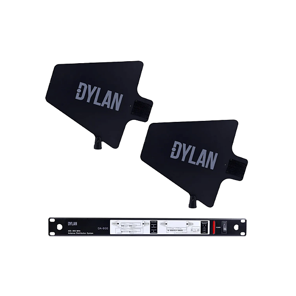 Sistema Uhf Com Antenas Rack Dylan Da-800