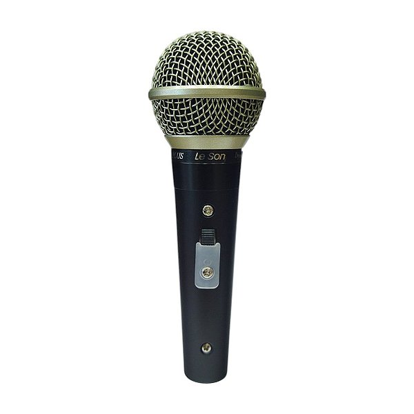Microfone De Mão Profissional Sm58 Plus Preto – Leson