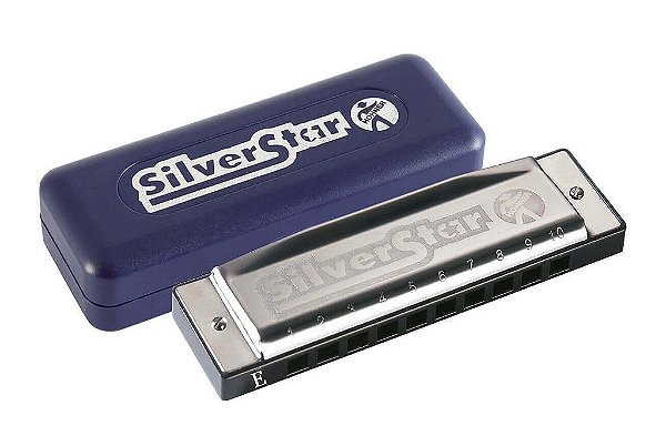 Gaita Harmônica Silver Star 504/20 E (Mi) C/ Estojo - Hohner