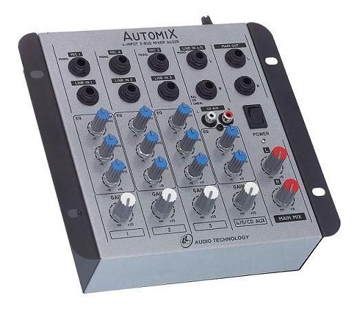 Mesa De Som Com 4 Canais AUTOMIX A402R - LL Audio