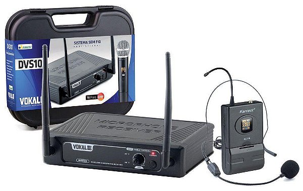 Microfones Sem Fio Single Headset DVS 100 SH - VOKAL