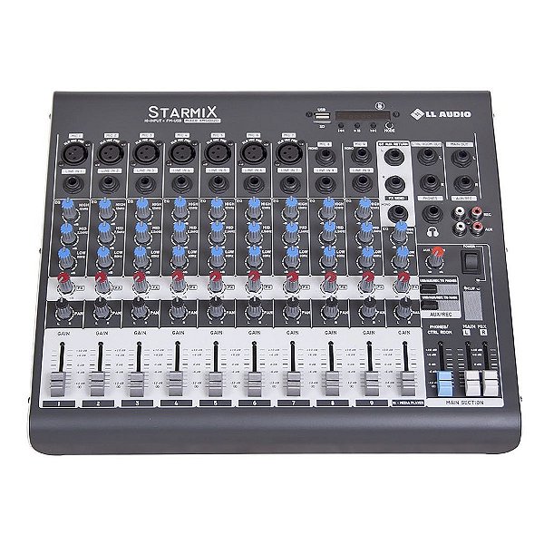 Mesa De Som Stereo 10 Canais STARMIX XMS1002D - LL Áudio