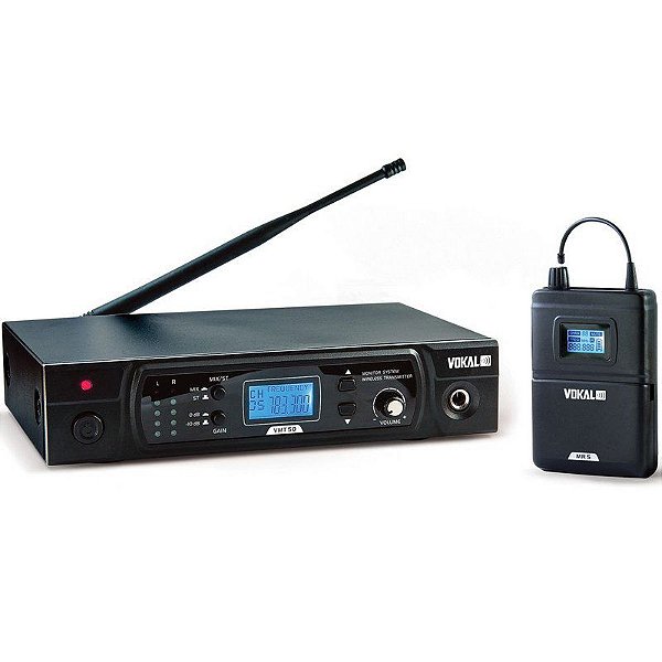 Sistema de Monitor Sem Fio VMT-50 + Fone E50 Pro - VOKAL