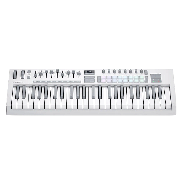 Teclado Controlador 49 Teclas Launchkey 49 White Mk4 - Novation
