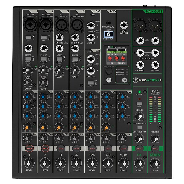 Mesa De Som 10 Canais Profx10v3+ - Mackie