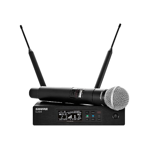 Microfone De Mão Sem Fio Digital Qlxd24/sm58-j50 - Shure