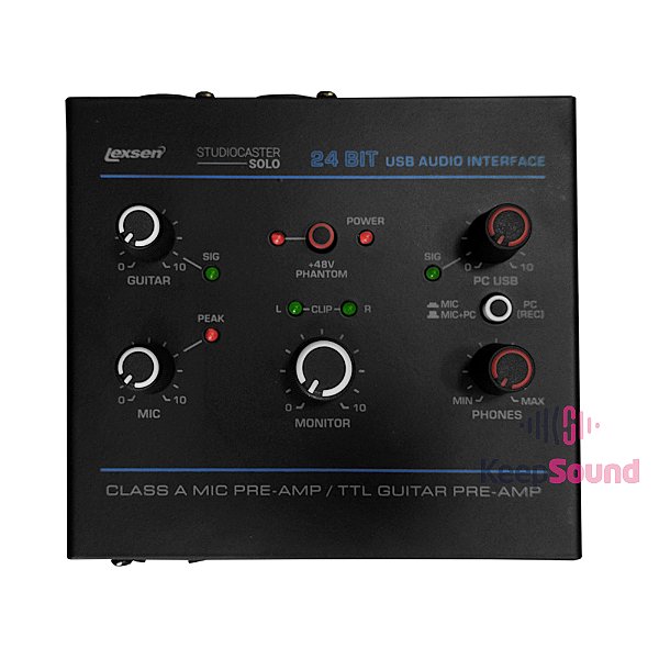 Interface de Áudio 1 canal STUDIOCASTER SOLO - LEXSEN