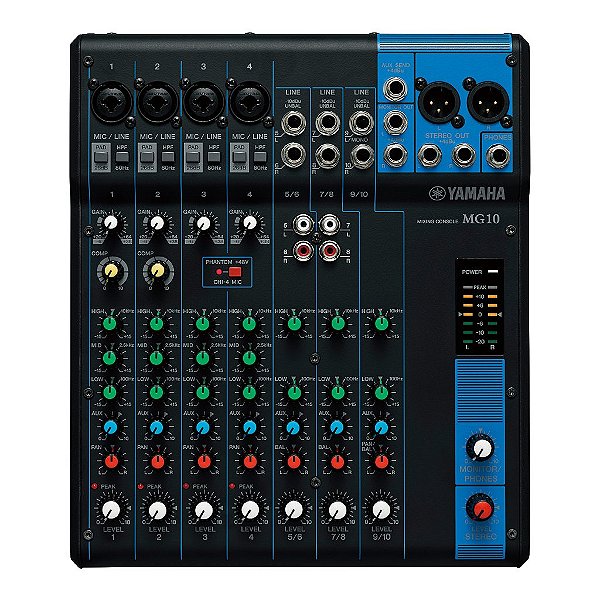 Mesa De Som 10 Canais Mg10 120v - Yamaha