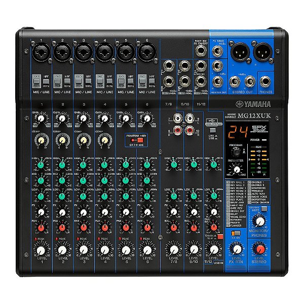 Mesa De Som 12 Canais Mg12xuk 120v - Yamaha