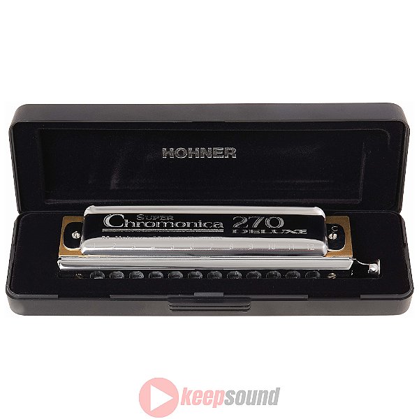 Gaita Cromática Em Dó (C) CHROMONICA DELUXE 270/48 C - HOHNER
