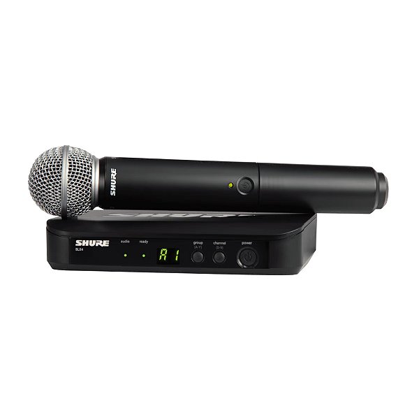 Microfone De Mão Sem Fio Blx 24br/sm58 J10 - Shure