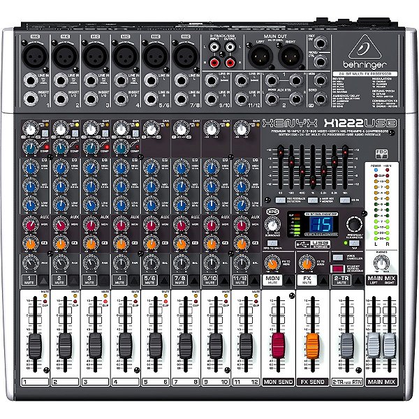 Mesa De Som Com Efeitos Bivolt Xenyx X 1222 USB - Behringer