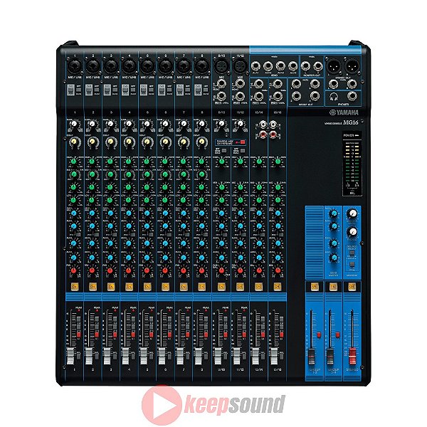 Mesa de Som Analógico 16 Canais MG16 - YAMAHA