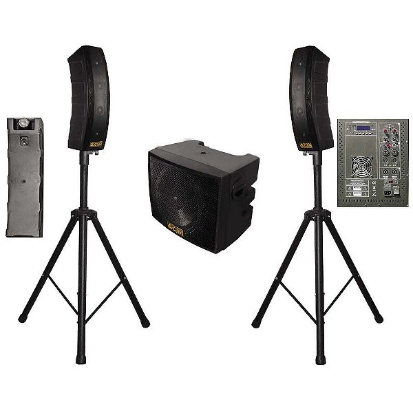 Sistema De Som PA Ativo VERTICAL Com SubWoofer 5019-V - CSR