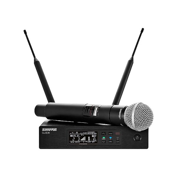 Microfone De Mão Sem Fio Digital Qlxd24br/b58-j50 - Shure