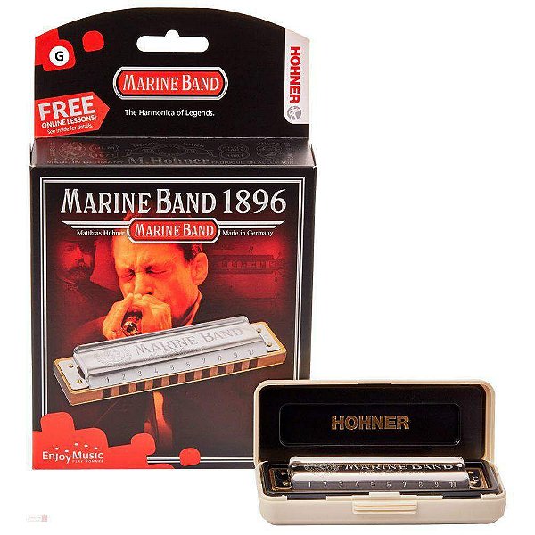 Gaita Harmonica Marine Band 1896/20 - G (Sol) - Hohner