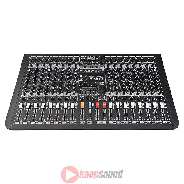 Mesa de Som Analógica 16 Canais MX1606FXR - STANER