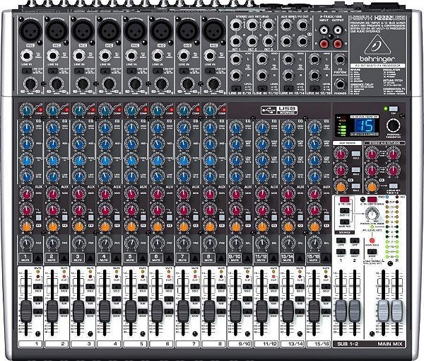 Mesa De Som Com Efeitos Bivolt Xenyx X 2222 USB - Behringer