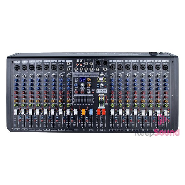 Mesa de Som 16 Canais MP 16.2 - K-AUDIO