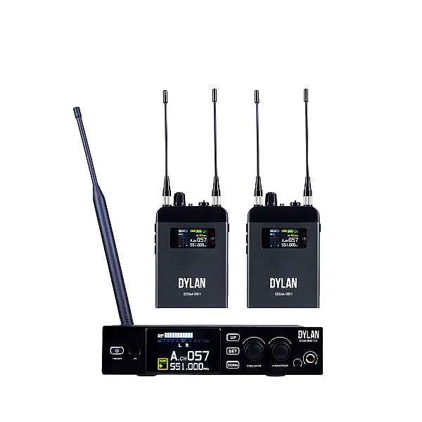 Monitor De Fone Duplo Sem Fio Dylan Dsm-900