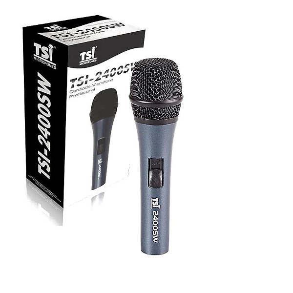 Microfone Profissional Dinâmico 2400 SW - TSI