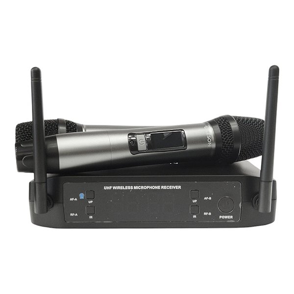 Microfone Duplo Sem Fio Profissional Ls926 - Leson