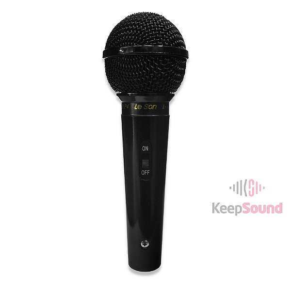 Microfone Profissional Dinâmico SM58 P4 PT BRILHANTE - LESON