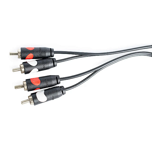 Cabo Áudio 2 Rca X 2 Rca Ca2 2m Preto