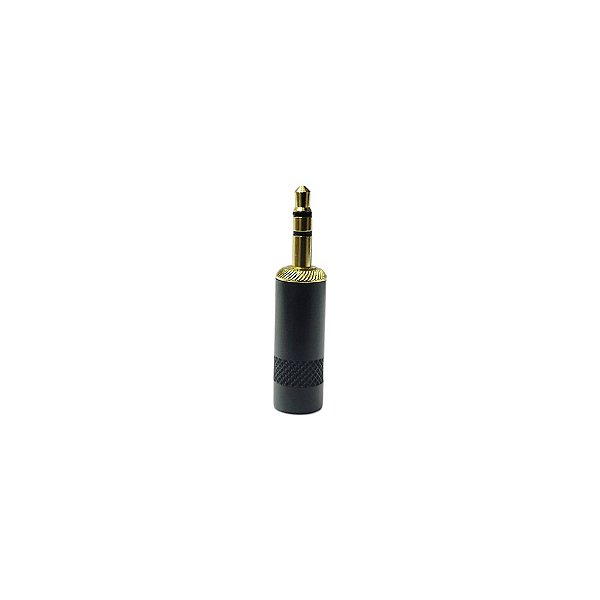 Conector P2 Macho Stereo Cs803 Bk - Custom Sound